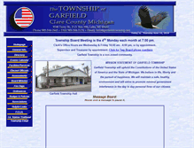Tablet Screenshot of garfieldtownship.net
